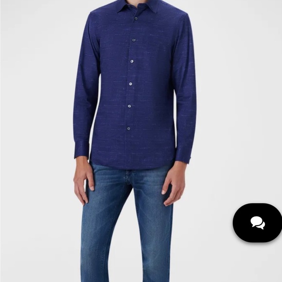 Bugatchi 8 Way Stretch Dress Shirt - Picture 5 of 7